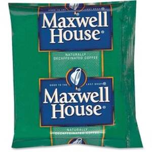 Heinz KRF GEN390390 Maxwell House Decaffeinated Coffee Packs Ground - 