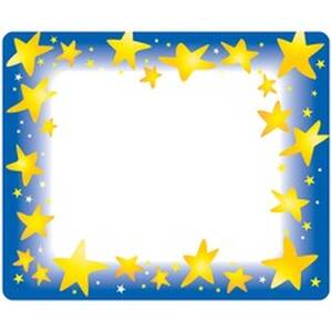 Trend TEP T68022 Trend Star Bright Self-adhesive Name Tags - 3 Length 