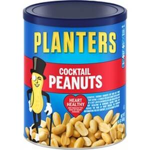 Heinz KRF GEN07210 Planters Cocktail Peanuts - Peanut - Can - 16 Oz - 