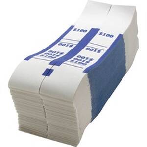 Sparco SPR BS100WK White Kraft Aba Bill Straps - 1000 Wrap(s)total $10