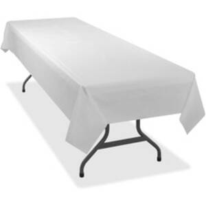 Tablemate TBL 549WH Tablemate Heavy-duty Plastic Table Covers - 108 Le