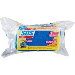 The CLO 91028 S.o.s All Surface Scrubber Sponge - 5.3 Height X 3 Width