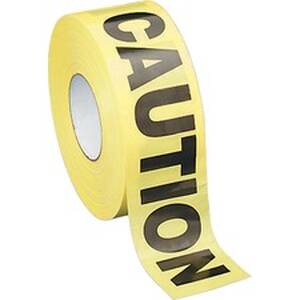 Sparco SPR 11795 Caution Barricade Tape - 1000 Ft Yellow - Black - 1  