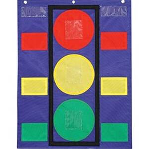 Carson CDP 158024 Dellosa Education Colorful Pocket Stoplight Chart - 