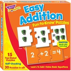 Trend TEP T36013 Trend Easy Addition Fun-to-know Puzzles - Themesubjec