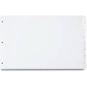 Tops CRD 84271 Cardinal Write 'n Erase Special Mylar Tab Dividers - 8 