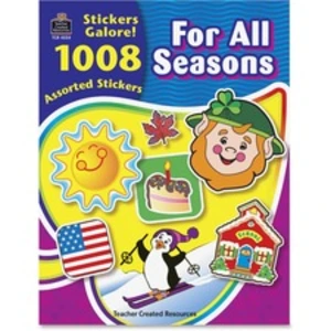 Teacher TCR 4224 For All Seasons Sticker Book - Self-adhesive - Acid-f