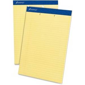 Tops TOP 20224 Ampad Perforated Ruled Pads - Letter - 50 Sheets - Stap