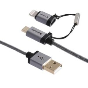 Verbatim 99217 Sync  Charge Microusb Cable With Lightning Adapter - 47