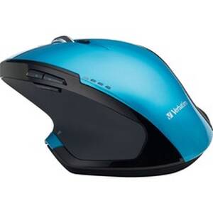 Verbatim 99019 Wireless Desktop 8-button Deluxe Mouse - Blue Led - Wir