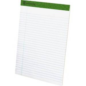Tops TOP 20172 Recycled Perforated Legal Writing Pads - 50 Sheets - 0.