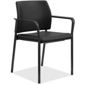 Hon HSGS6.F.B.UR10.BLCK Hon Accommodate Guest Chair, Fixed Arms - Blac