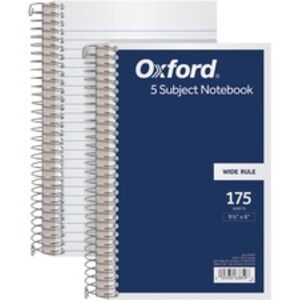 Tops TOP 63859 5 Subject Wirebound Notebook - 175 Sheets - Coilock - 1