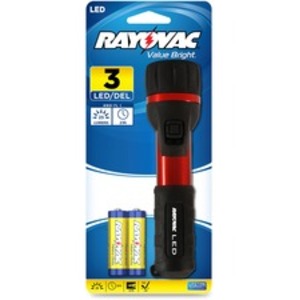 Spectrum RAY BER2AABA Rayovac Led Flashlight - Bulb - Aa - Aluminum, R