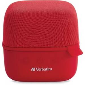 Verbatim 70225 Bluetooth Speaker System - Red - 100 Hz To 20 Khz - Tru