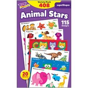Trend TEP 46928 Trend Animal Fun Stickers Variety Pack - Fun, Animal T