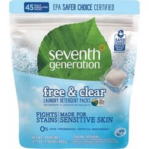 Seventh SEV 22977CT Laundry Detergent - Citrus  Cedar Scent - 45  Pack