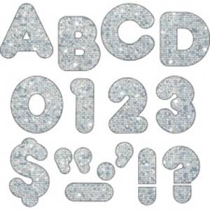 Trend TEP T1613 Trend 4 Sparkle Uppercase Ready Letters Set - Pin-up -