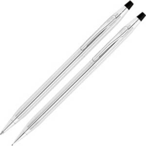 A CRO 350105 Cross Lustrous Ballpoint Penpencil Sets - Conical Pen Poi
