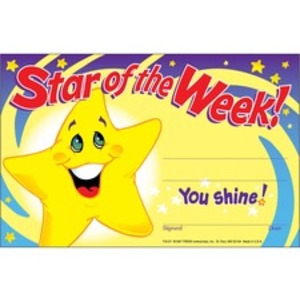 Trend TEP T8107 Trend Cheerful Recognition Awards - Star Of The Week -