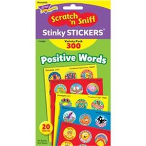Trend TEP T6480 Trend Positive Words Stinky Stickers Variety Pack - Se