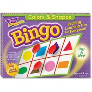 Trend TEP T6061 Trend Colors And Shapes Learner's Bingo Game - Themesu