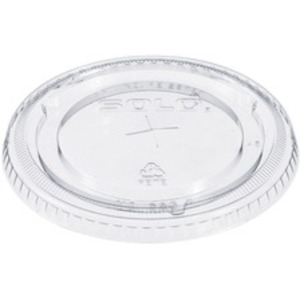 Solo SCC 626TS Straw Slotted Clear Lids - Flat - 1000  Carton - Clear