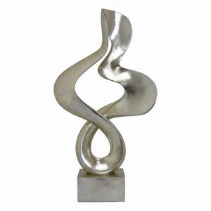 Plutus PBTH92717 Abstract Sculpture In Silver Resin