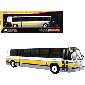 Iconic 87-0314 1999 Tmc Rts Transit Bus 230 Braintree Boston Mbta Whit
