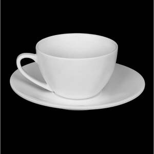 Wilmax WL-993001/AB [ Set Of 6 ] 6 Fl Oz | 180 Ml Cappuccino Cup  Sauc