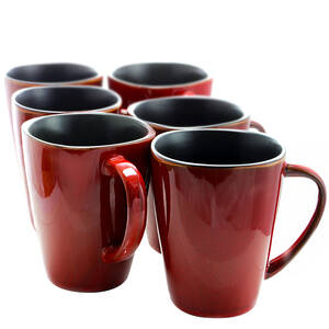 Elama EL-HARLAND-6PC-CUPS Harland 14 Ounce 6 Piece Luxe And Large Ston