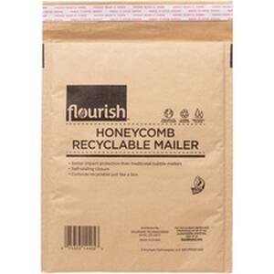 Shurtech DUC 287432 Duck Brand Flourish Honeycomb Recyclable Mailers -