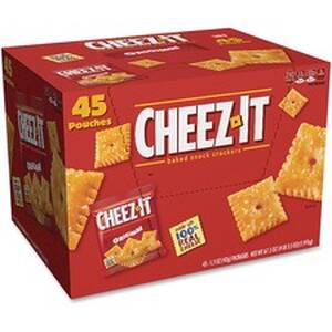 Kelloggs KEB 10201 Cheez-itreg Crackers - Low Fat - Cheese - Bag - 1 S