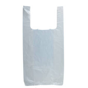 International MB-T-18HD White T-shirt Bags 0.65 Mil  10 X 5 X 18