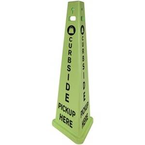 Impact IMP 9140PU Trivu 3-sided Curbside Pickup Safety Sign - 1 Each -