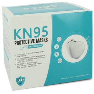 Kn95 550331 Mask Thirty (30)  Masks, Adjustable Nose Clip, Soft Non-wo