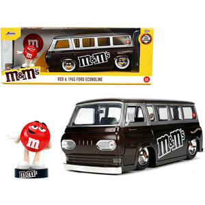 Jada 32027 1965 Ford Econoline Bus Brown Metallic And Silver With Red 
