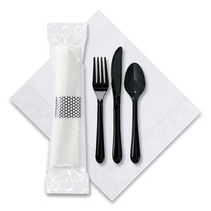 Hoffmaster 119901 Cutlery,kit,exprss,100,bk