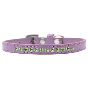 Mirage 611-08 LV-12 Lime Green Crystal Size 12 Lavender Puppy Collar
