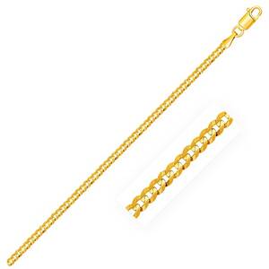 Unbranded 46160-18 2.6mm 14k Yellow Gold Solid Curb Chain Size: 18''