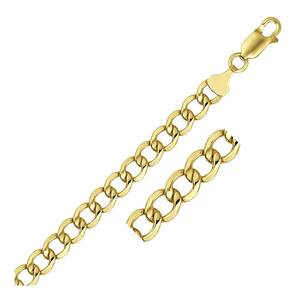 Unbranded 78443-24 6.2mm 14k Yellow Gold Curb Chain Size: 24''