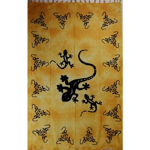 Wild TAPS1072 Saffron Tribal Salamander Tie Dye Tapestry