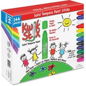 The TPG 644 Kwik Stix 144-piece Tempera Paint Sticks - 144  Box - Asso