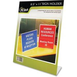 Nudell NUD 35485Z Nudell One-piece Vertical Sign Holder - 1 Each - 8.5