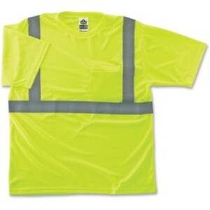 Tenacious EGO 21504 Glowear Class 2 Reflective Lime T-shirt - Large Si