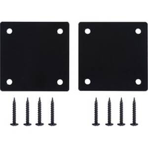 Lorell LLR 86942 Mounting Plate For Modular Device - Black - 2 Pack