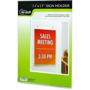 Nudell NUD 38017Z Nudell Vertical Wall Sign Holder - 1 Each - 11 Width
