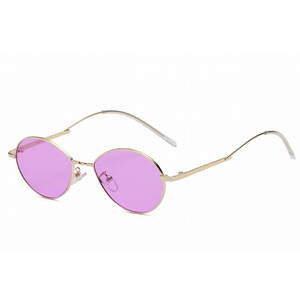 Iris S3009-C4 Small Retro Vintage Metal Round Sunglasses