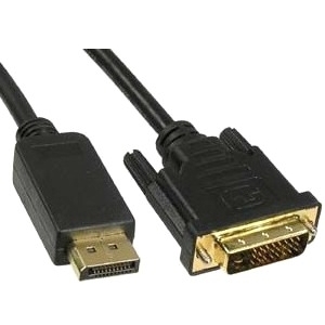 Unc DVIDP-06F-MM 6ft Displayport Male - Dvi-d Dual Link 24+1 Male Cabl