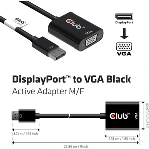 Club CAC-2013 Displayport Port 1.2 Male - Vga